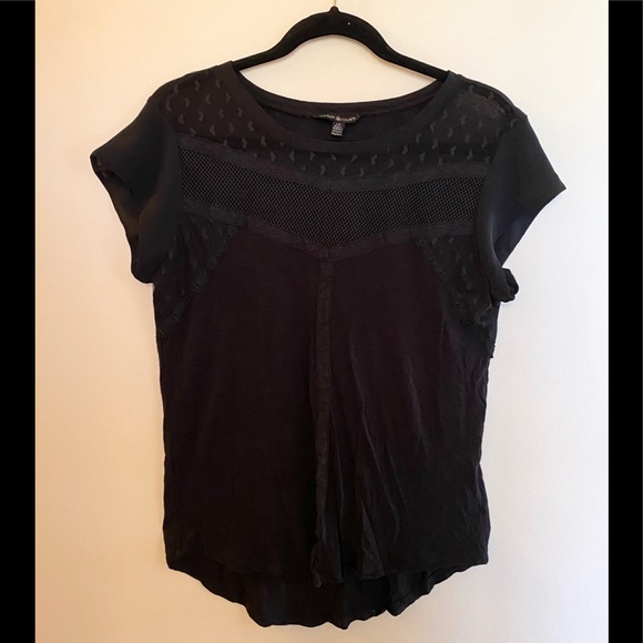 Maison Coupe - Women’s black short sleeve top (Size: Large) - Picture 2 of 7